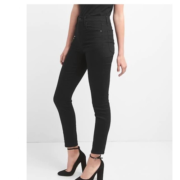 GAP Denim - NWT Gap High Rise Skinny Jeans 27 Everblack v555